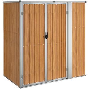 Berkfield Home - Mayfair Garden Tool Shed Brown 161x89x161 cm Galvanised Steel