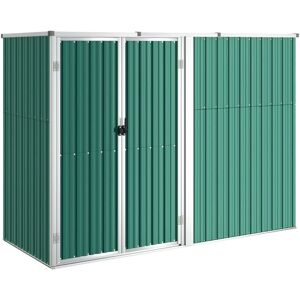 Berkfield Home - Mayfair Garden Tool Shed Green 225x89x161 cm Galvanised Steel