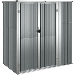 Berkfield Home - Mayfair Garden Tool Shed Grey 161x89x161 cm Galvanised Steel