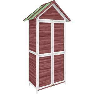 BERKFIELD HOME Mayfair Garden Tool Shed Mocha 89x52.5x175 cm Solid Wood Pine