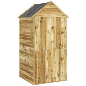 BERKFIELD HOME Mayfair Garden Tool Shed with Door 107x107x220 cm Impregnated Solid Wood Pine