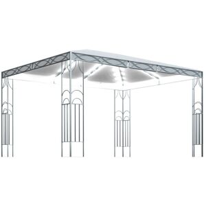 BERKFIELD HOME Mayfair Gazebo with led String Lights 400x300 cm Cream