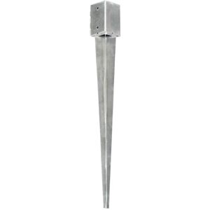 Berkfield Home - Mayfair Ground Spikes 6 pcs Silver 9x9x90 cm Galvanised Steel