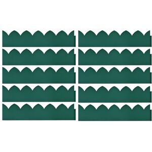 Berkfield Home - Mayfair Lawn Edgings 10 pcs Green 65x15 cm pp