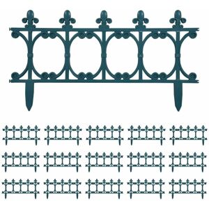 Berkfield Home - Mayfair Lawn Edgings 16 pcs Green 10 m pp