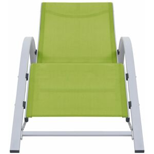 Berkfield Home - Mayfair Sunlounger Textilene and Aluminium Green