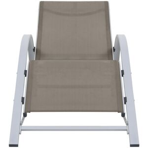 Berkfield Home - Mayfair Sunlounger Textilene and Aluminium Taupe