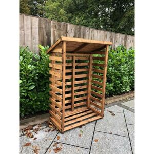 Wooden Log Wood Store Kindling Shelf Garden Storage Medium - Charles Taylor