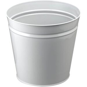 ZORO SELECT Metal Grey Waste Bin - 15 Litre - Grey