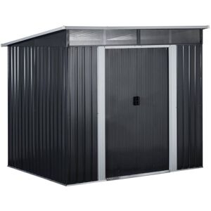 UNIPRODO Metal Tool Shed - 225 x 180 x 203 cm Garden storage shed Tool storage shed