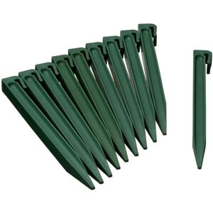 Berkfield Home - Nature Garden Anchor Pegs 10 pcs Green