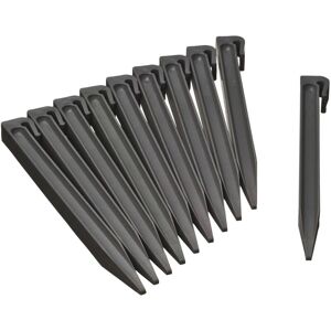 BERKFIELD HOME Nature Garden Anchor Pegs 10 pcs Grey