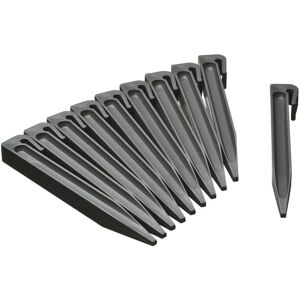 Berkfield Home - Nature Garden Anchor Pegs 10 pcs Grey Small