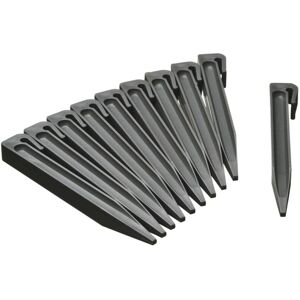 Garden Anchor Pegs 10 pcs Grey Small Nature Grey