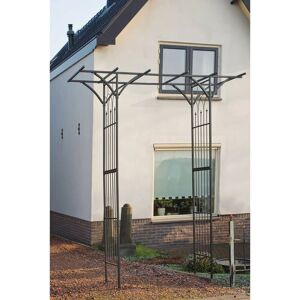 Berkfield Home - Nature Garden Arch Metal 114x66x232 cm Black