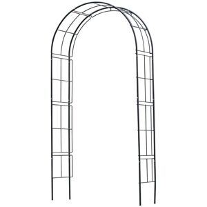 Berkfield Home - Nature Garden Arch Metal 229x38x113 cm Black