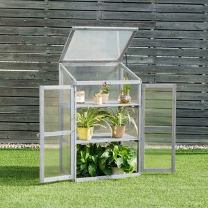 Neo Direct - Neo Large Grey Greenhouse Cold Frame Garden Flower Vegetable Planting Box Growhouse