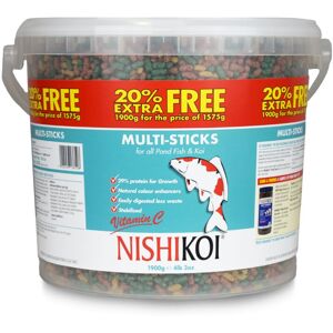 Nishikoi - Multi Sticks Bonus Pack Plus 20% Extra Free 1575g + 315g Koi Goldfish Fish Food