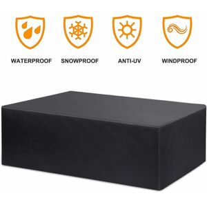 Langray - Outdoor Furniture Cover Waterproof Garden Table Outdoor Furniture Seating Area Protective Cover Breathable Hood Outdoor Seating Furniture