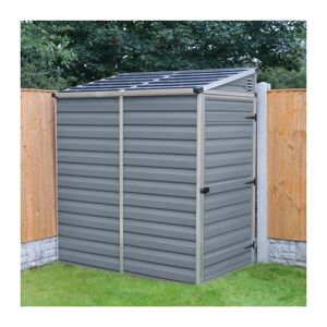 Palram 4x6 Skylight Grey Pent Shed Garden Storage Unit Lockable - Rowlinson