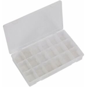 LOOPS Partitioned Assortment Box - 12 Removeable Dividers - Up To 18 Compartments