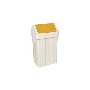 VFM 50L Swing Bin White/Yell 330353