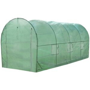 MONSTER SHOP Polytunnel Greenhouse Walk In Galvanised Windows Doors Growhouse