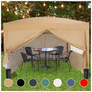 Birchtree - Pop Up Gazebo 3X3M Beige