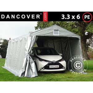 DANCOVER Portable Garage Garage tent pro 3.3x6x2.4 m pe, Grey - Grey