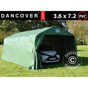 DANCOVER Portable Garage Garage tent pro 3.6x7.2x2.68 m, pvc, Green - Green