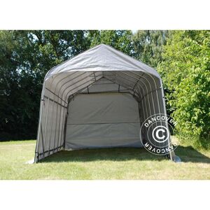 DANCOVER Portable Garage Garage tent pro 3.77x7.3x3.18 m pvc, Grey - Grey