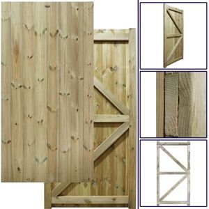 Premier Garden Supplies - Premier 6ft x 3ft Heavy Duty H-Frame Tongue & Groove Gate - Pressure Treated (Tanalised)