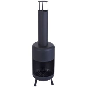 Berkfield Home - ProGarden Ambient Fireplace with Chimney Black