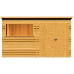 SHIRE Ranger 12 x 8 Feet Double Door Shed - L257.1 x W373.8 x H213.9 cm