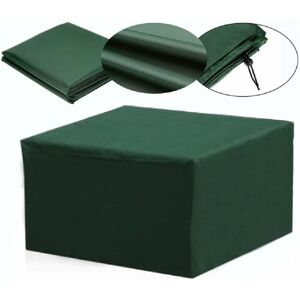 LANGRAY Rectangular waterproof protective cover for garden furniture, UV protection, 13 sizes (green) - 308x138x89cm