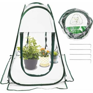 RHAFAYRE 1 Pieces Small Garden Greenhouse Mini Pop up Greenhouse Plant Protection Tent Flower Shelter Backyard Balcony Terrace pvc Grow Greenhouses for Indoor