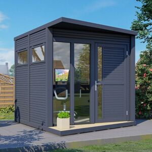 Bertilo Garden Concept Home Office Studio Wooden Summer House Grey - Rowlinson