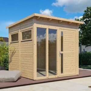 Bertilo Garden Pentus 2 Home Office Studio Wooden Summer House Natural - Rowlinson