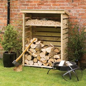 Small Log Store - Natural timber - Rowlinson