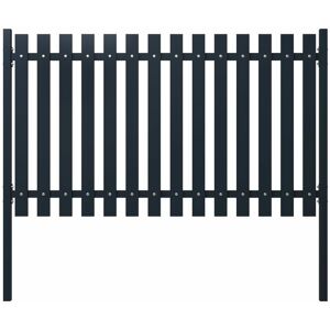 Fence Panel Anthracite 174.5x100 cm Powder-coated Steel - Royalton