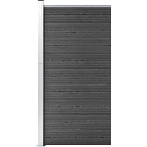 Royalton - Fence Panel wpc 95x186 cm Black