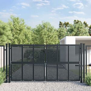 Garden Gate Anthracite 300x200 cm Steel - Royalton