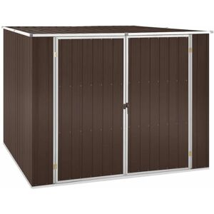 BERKFIELD HOME Royalton Garden Shed Brown 195x198x159 cm Galvanised Steel