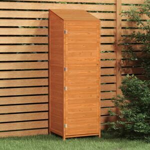 Berkfield Home - Royalton Garden Shed Brown 55x52x174.5 cm Solid Wood Fir