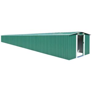 BERKFIELD HOME Royalton Garden Shed Green 257x990x181 cm Galvanised steel