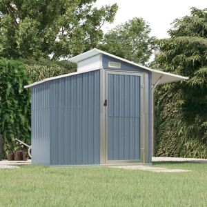 Berkfield Home - Royalton Garden Shed Grey 270x130x208.5 cm Galvanised Steel