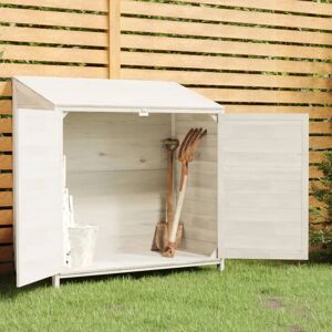 BERKFIELD HOME Royalton Garden Shed White 102x52x112 cm Solid Wood Fir