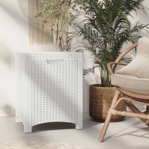 Berkfield Home - Royalton Garden Storage Box 39x39x46 cm pp Rattan White