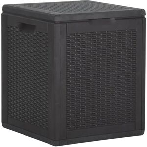 Berkfield Home - Royalton Garden Storage Box 90L Black pp Rattan