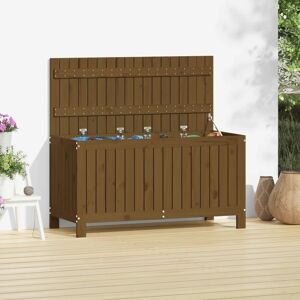 BERKFIELD HOME Royalton Garden Storage Box Honey Brown 115x49x60 cm Solid Wood Pine